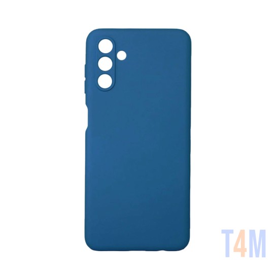 Funda de Silicona con Marco de Cámara para Samsung Galaxy A13 5G Azul Oscuro